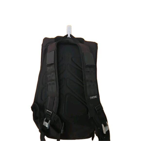 Chrome Waterproof Soyuz Rolltop Backpack Laptop Bag Black Red - Picture 3 of 6